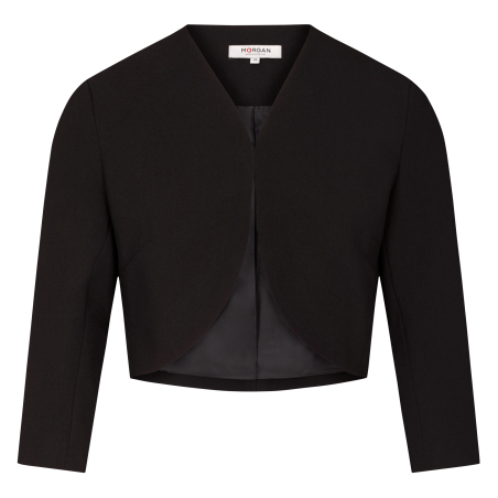 VELEO.F - Chaqueta bolero recta en negro