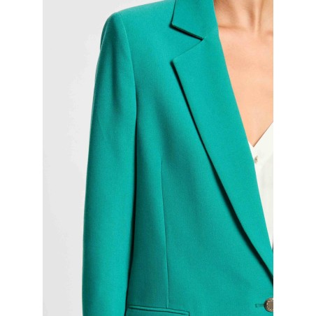 VIANO.F - Chaqueta recta de sastre en verde