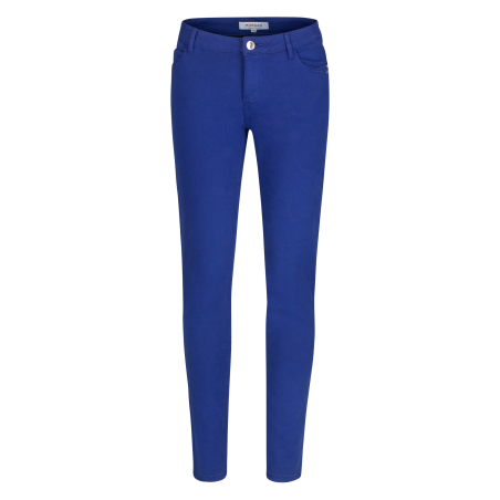 PETRA - Pantalón skinny de talle bajo en azul