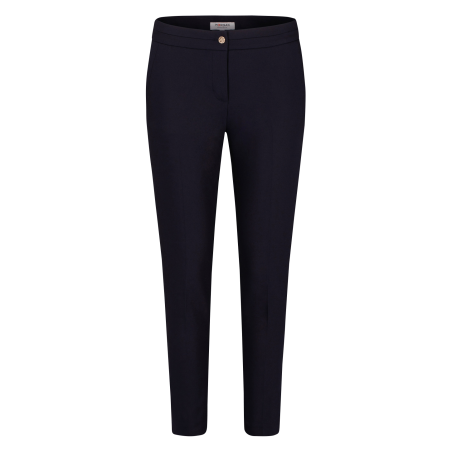 PLIME.F - Pantalón slim tobillero de mezcla de algodón en azul