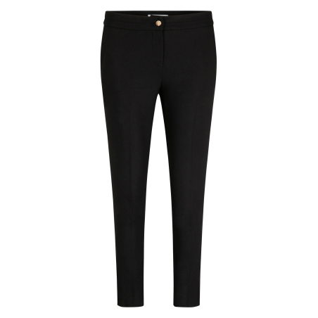 PLIME.F - Pantalón slim tobillero de mezcla de algodón en negro