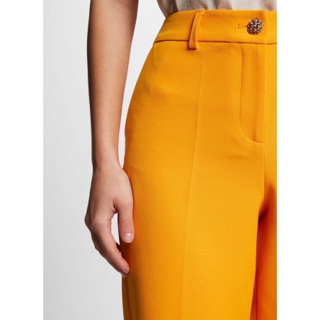 PRELI.F - Pantalón ajustado de pinzas en naranja