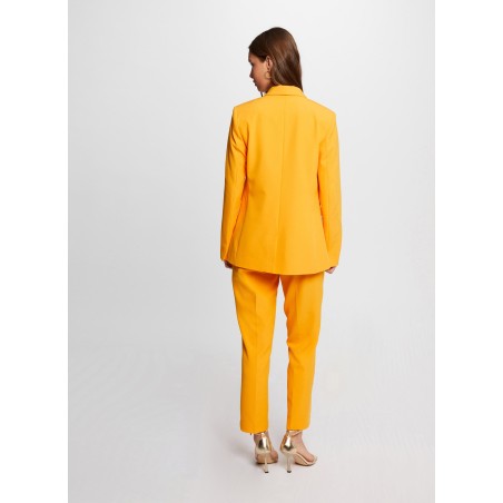 PRELI.F - Pantalón ajustado de pinzas en naranja