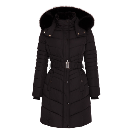 GALEX - Anorak largo acolchado en negro