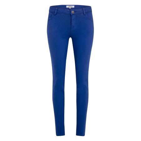 PETRA - Pantalón skinny de talle bajo en azul