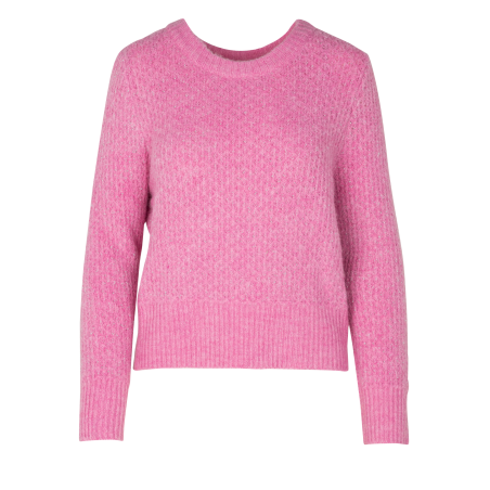 MPAUL - Jersey cuello redondo mangas largas en rosa