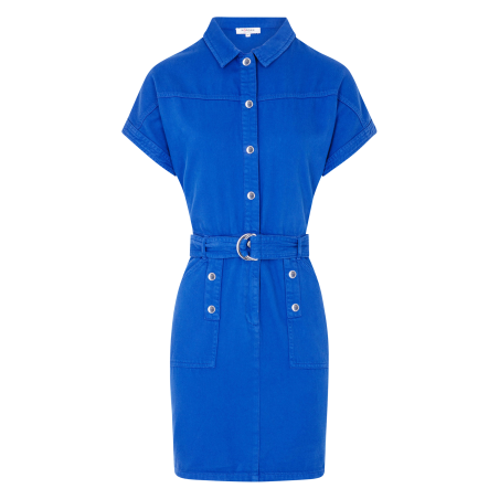 RDENIM - Vestido corto ajustado de mezclilla en azul