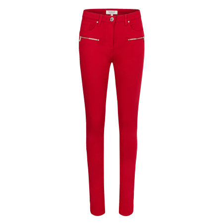 PATRICK - Jean skinny en coton mélangé en rojo